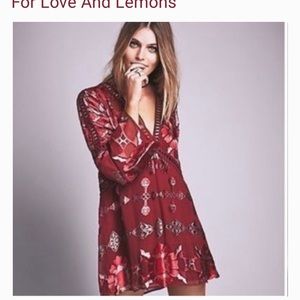 For love & lemons Barcelona A-Line tunic dress